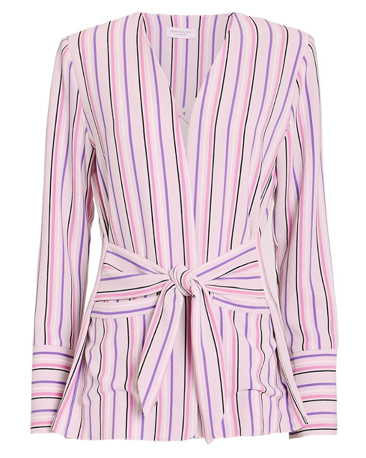 Hofmann Copenhagen Selma Striped Blazer Pink Stripe 34