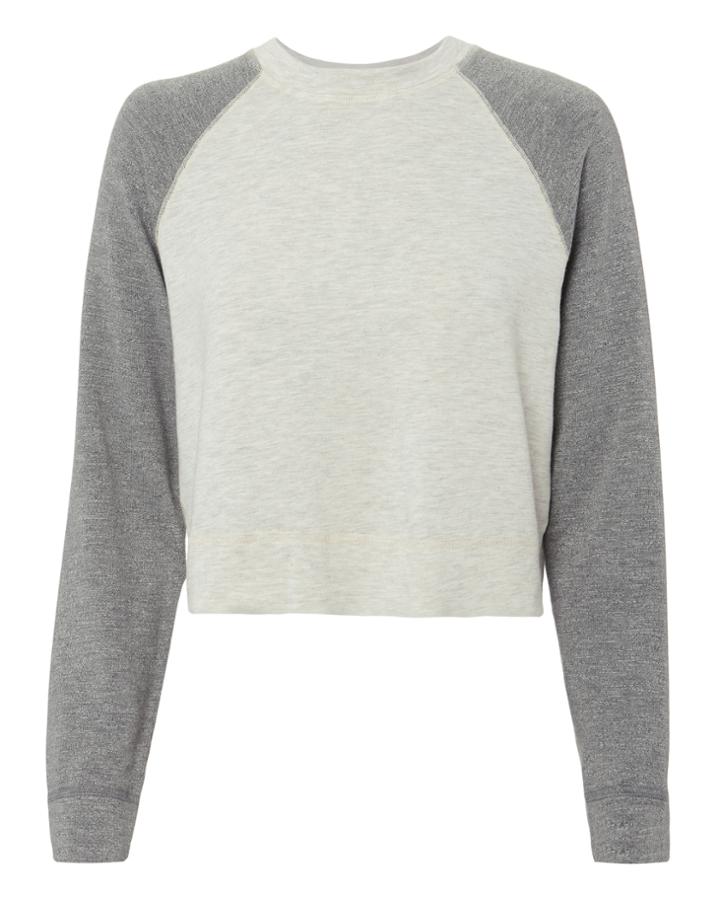 Monrow Two-tone Sweatshirt Grey S