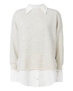 Nsf Shirt Detail Sweatshirt