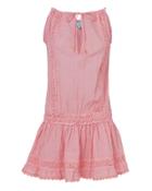 Melissa Odabash Chelsea Embroidered Mini Dress Blush L