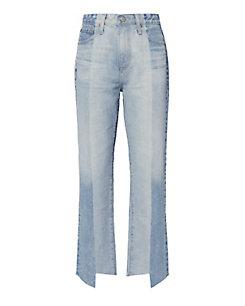 Ag Phoebe Two-tone Step Hem Jeans