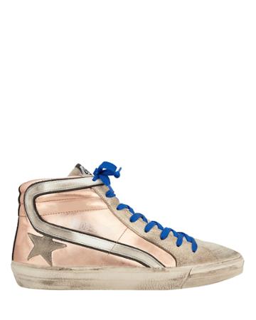 Golden Goose Rose Gold Slide Sneakers Rose Gold 37