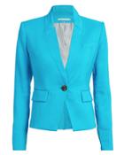 Veronica Beard Miles Turquoise Dickey Blazer Turquoise Zero