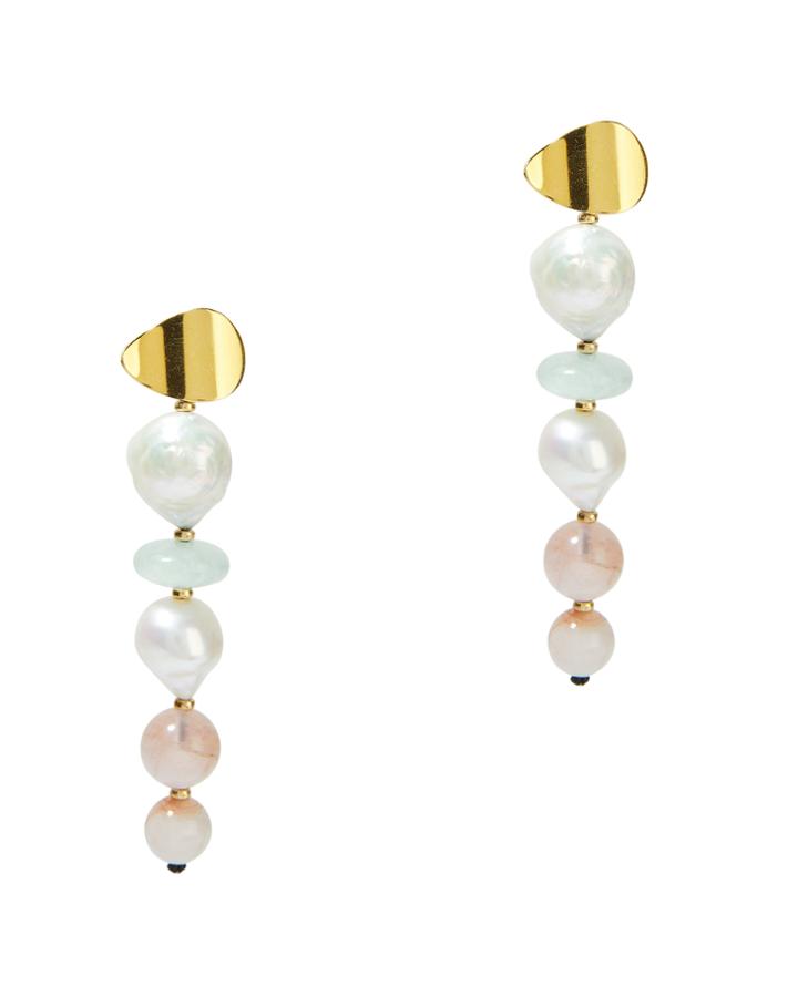 Lizzie Fortunato Pastel Column Earrings Multi 1size
