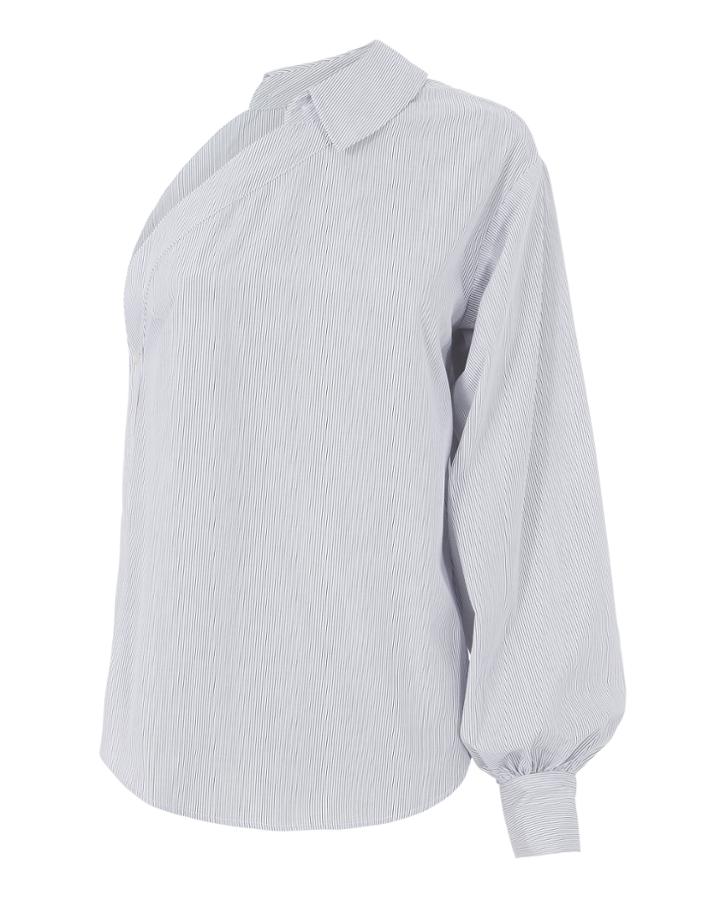 Jonathan Simkhai One Shoulder Silk Top