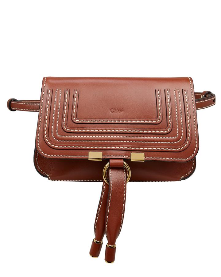 Chloe Chlo Marcie Belt Bag Cognac 1size