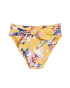 Montce Swim Paula Tie-up Bikini Bottom Yellow/floral S
