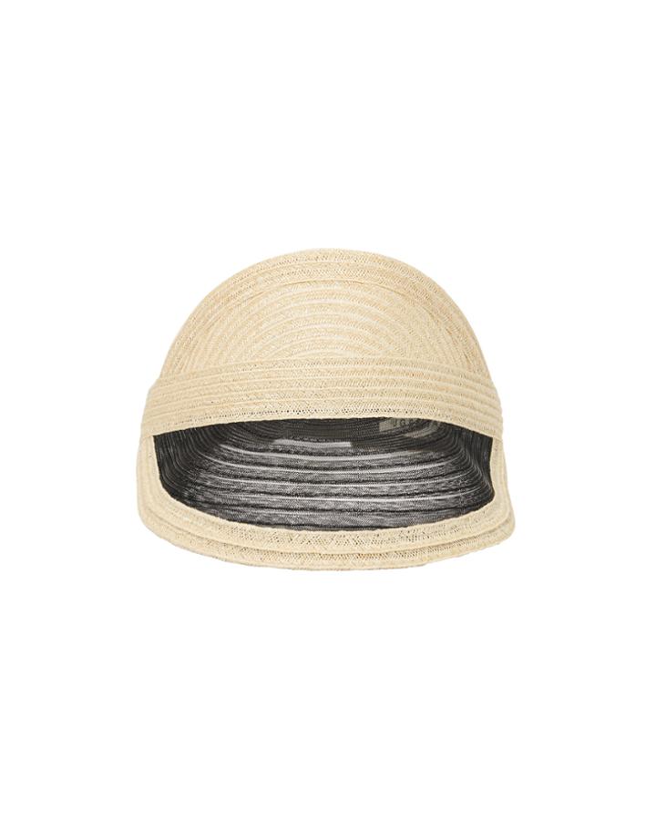 Eugenia Kim Vicky Black Mesh Visor Beige 1size