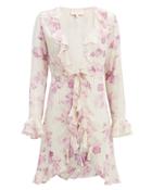 Rococo Sand Lilac Floral Mini Cove-up Dress Purple/floral L