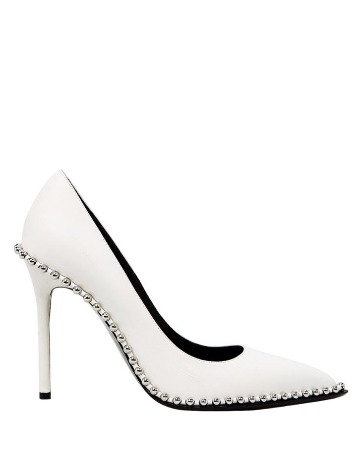 Alexander Wang Rie Studded Pumps White 40