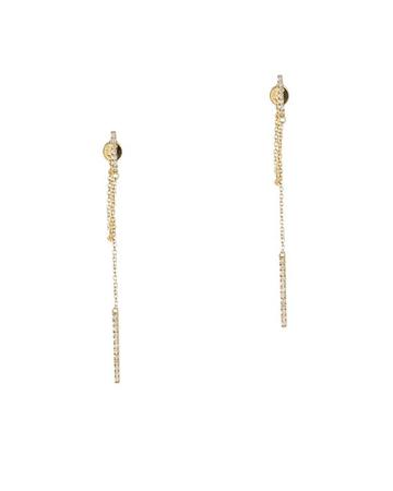 19fifth Diamond Bar Chain Earrings