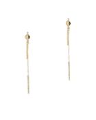 19fifth Diamond Bar Chain Earrings