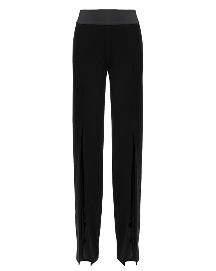 Jonathan Simkhai Black Slit Pants Black 2
