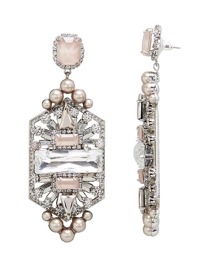 Elizabeth Cole Mateo Long Earrings Silver 1size