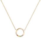 Zoe Chicco Rainbow Sapphires Thick Circle Necklace Gold 1size