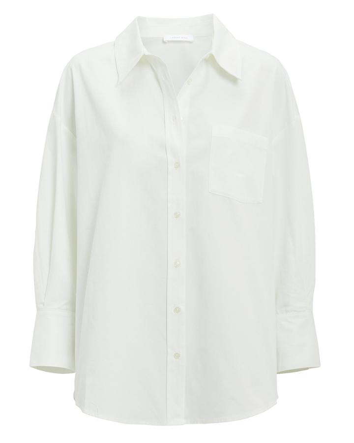 Anine Bing Mika Button Down Shirt White S