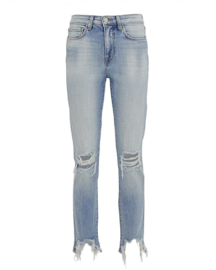L'agence Distressed Highline Jeans Light Denim 31