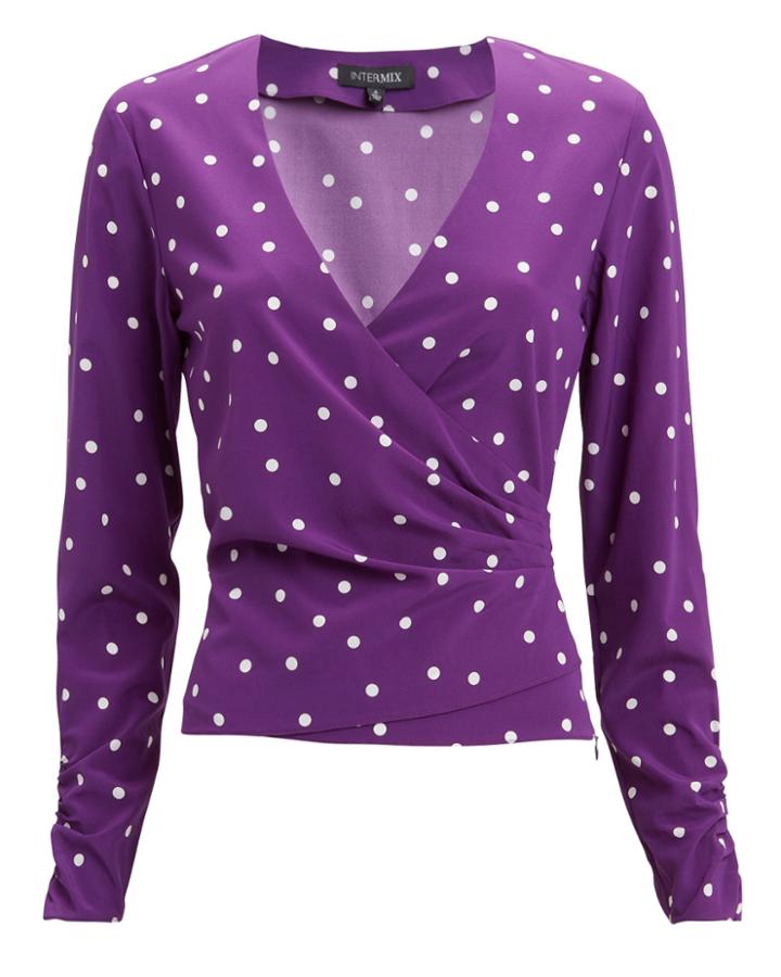 Exclusive For Intermix Intermix Ellie Polka Dot Top Polka Dot Zero