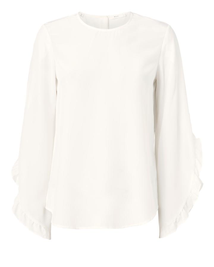 Alc A.l.c. Hera Ruffle Top White Zero