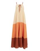 Annak Anaak Clara Maxi Dress Cream/orange/rust 1