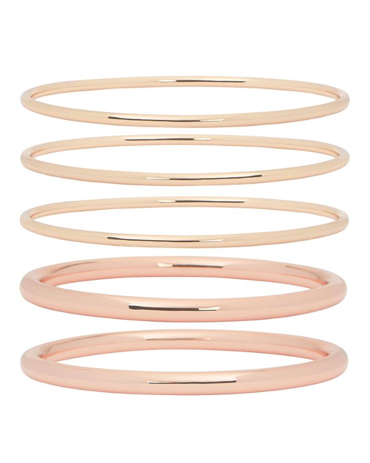 Melanie Auld Modern Mixed Bangle Set Multi 1size