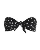 Solid & Striped Sabrina Bandeau Bikini Top Black/white S
