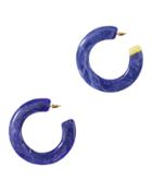 Cult Gaia Mira Blue Hoops Blue-drk 1size