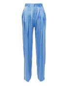 Victoria Victoria Beckham Victoria, Victoria Beckham Striped Front Pleat Suiting Pants Blue-med 6