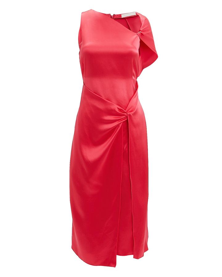 Dion Lee Twist Sleeve Drape Dress Mulberry 6