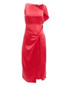 Dion Lee Twist Sleeve Drape Dress Mulberry 6