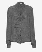L'agence Gisele Tie-neck Printed Blouse