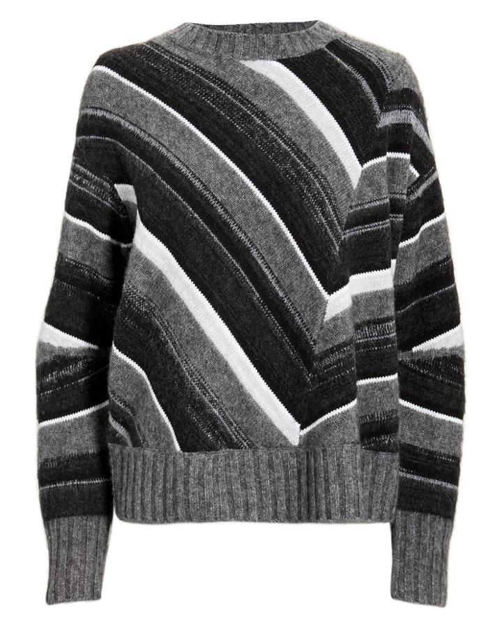Helmut Lang Striped Grey Sweater Grey P