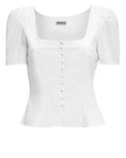 St. Roche Sandrine White Poplin Top White P