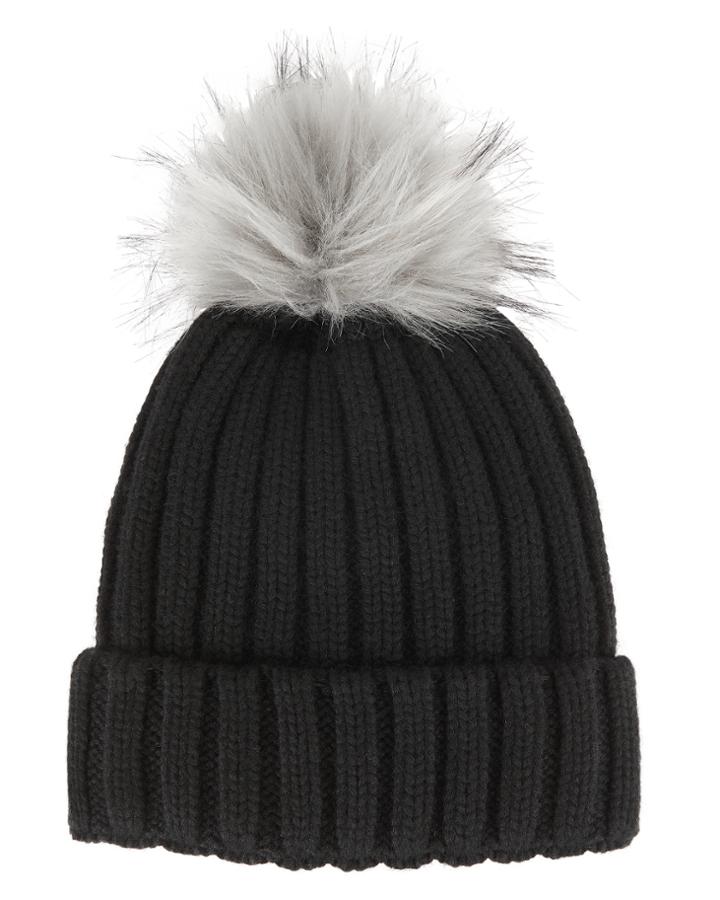 Jocelyn Faux Fur Pom Hat