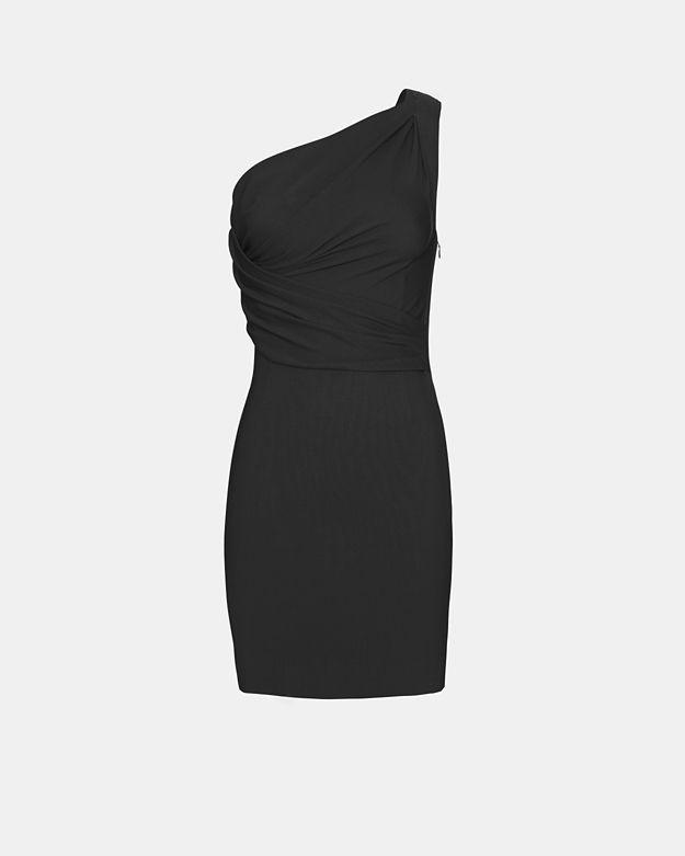 Dsquared2 One Shoulder Dress: Black