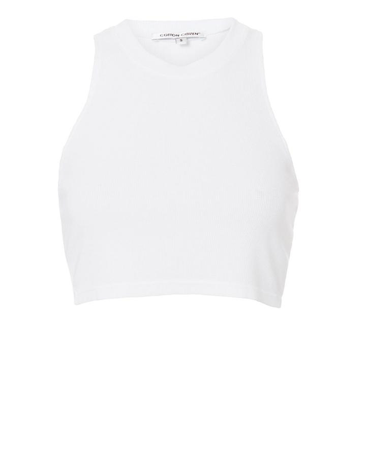 Cotton Citizen Venice Cropped Tank White P