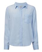 Rails Ingrid Light Vintage Raw Hem Shirt Denim-lt P