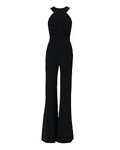 Saloni Fern Halter Neck Jumpsuit