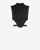 Barbara Bui Waist Strap Crop Top
