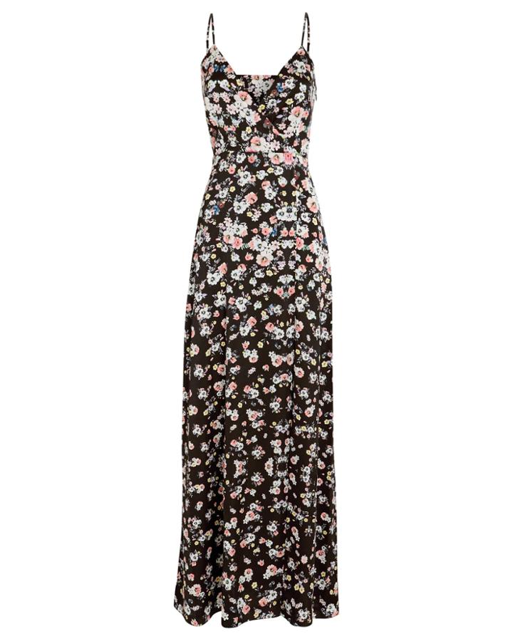 Exclusive For Intermix Intermix Raissa Silk Floral Dress Black/floral 2