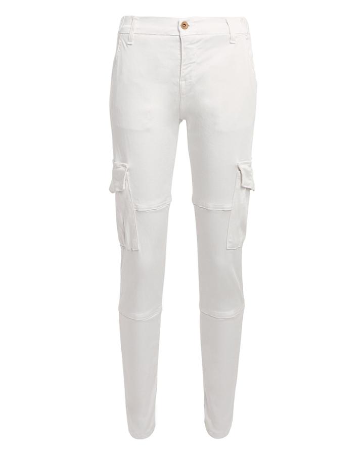Nsf Vincent White Cargo Pants Ivory 28