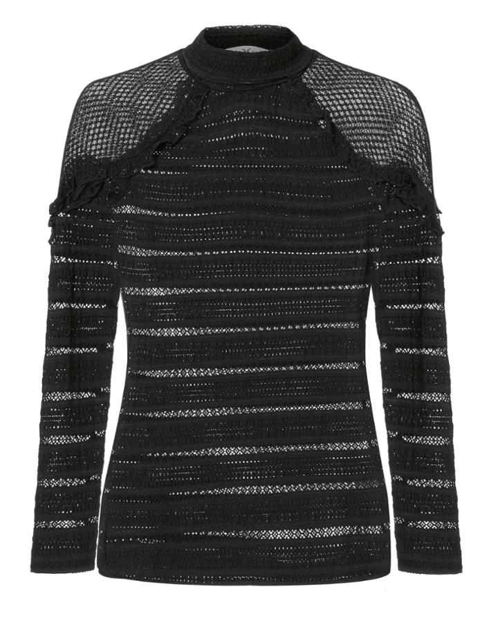 Nightcap Clothing Mon Cheri Lace Top Black 2