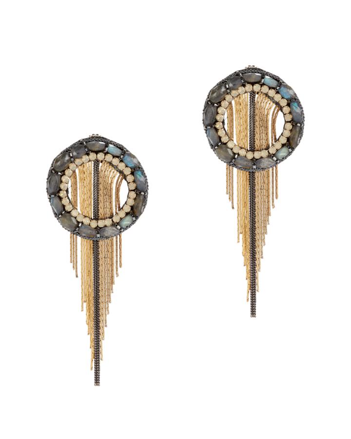 Deepa Gurnani Shadiye Earrings Gold 1size