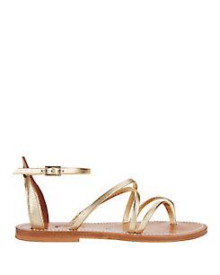 K. Jacques Epicure Metallic Gladiator Sandals