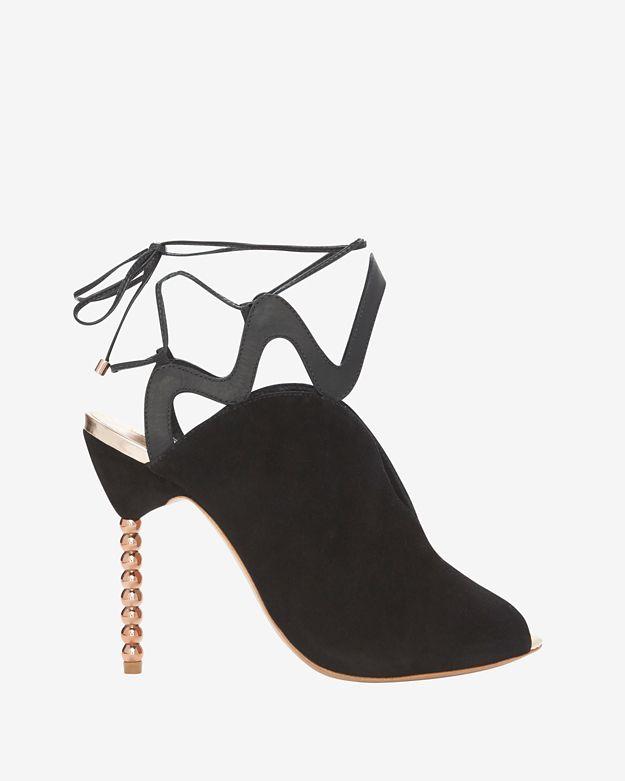 Sophia Webster Mila Suede Bootie: Black