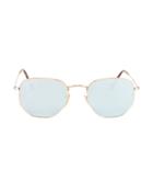 Ray-ban Hex Metal Frame Sunglasses Metallic 1size