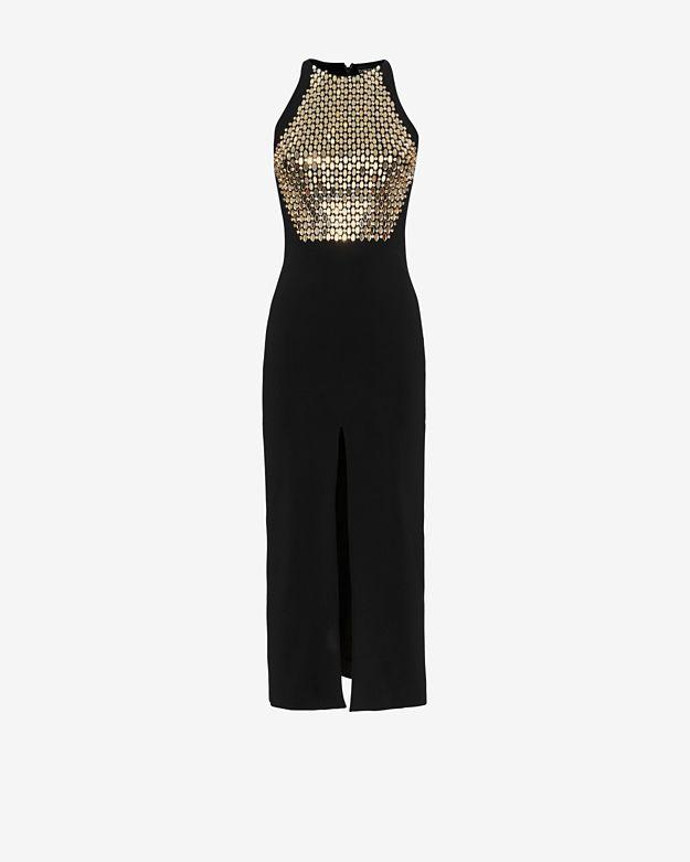David Koma Mirror Embellishment Dress