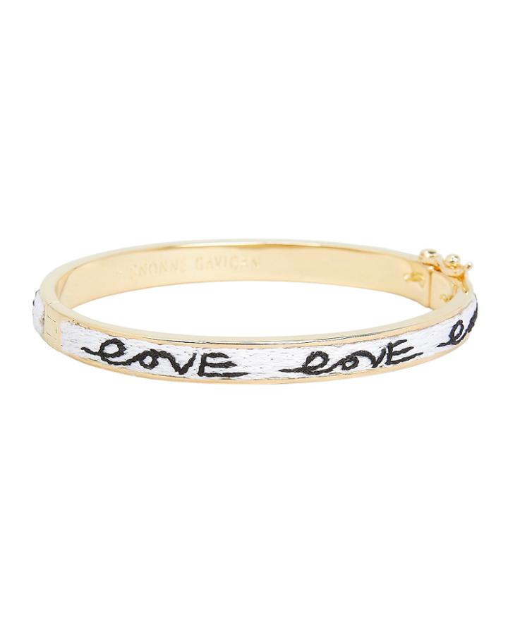 Mignonne Gavigan Petite Lux Amor Bracelet Black/white/gold 1size