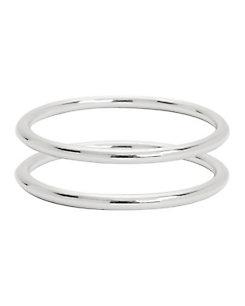 Lady Grey Silver-tone Bangle Set