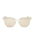 &quot;le Specs Luxe Pharaoh Metal Frame Sunglasses